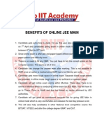 Benefits of Online JEE Main