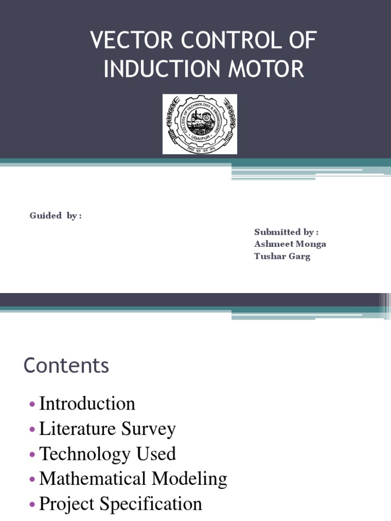 Vector Control of Induction Motors | PDF | Electrical Engineering ...