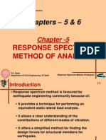 Response Spectrum Method Analysis Simplified Static Equivalent Forces