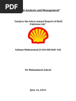 Financial Analysis Shell Pakistan