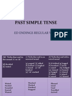 Past Simple Tense Ed Endings