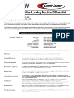 Owner'S Manual: Automatic Positive Locking Traction Differential