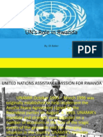 UN's Role in Rwanda: By: Eli Baker