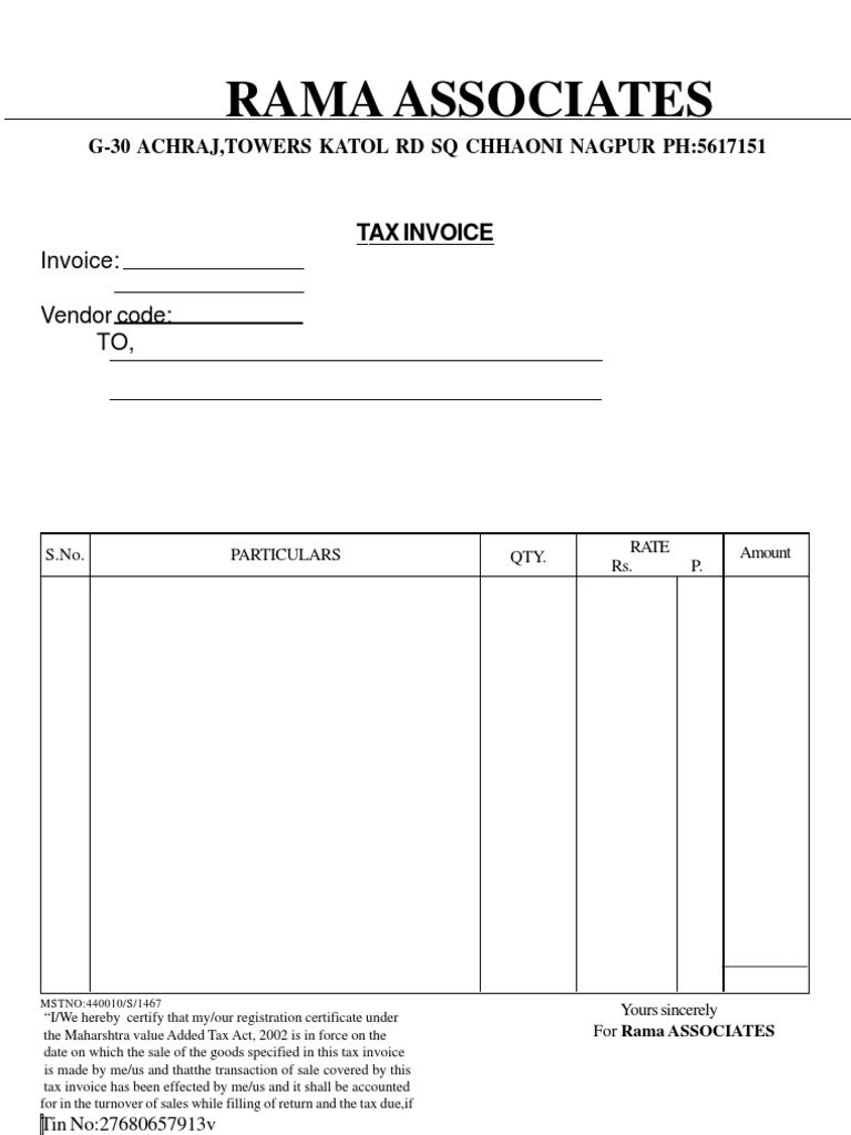 Business Tax Invoice | PDF