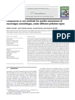 Comparison of Two Methods For Quality Assessment of Macroalgae Assemblages, Under Different Pollution Types