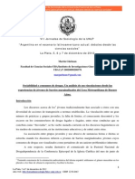 Sociabilidad y consumos de drogas entre jóvenes de barrios marginales