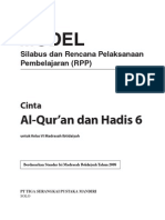 RPP Qur'an dan Hadis MI 6 R1