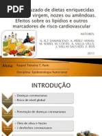 Estudo Cruzado de Dietas Enriquecidas Com Azeite Virgem