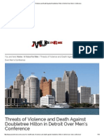 Threats of Violence and Death Against Doubletree Hilton in Detroit Over Men’s Conference