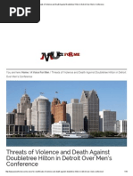 Threats of Violence and Death Against Doubletree Hilton in Detroit Over Men's Conference