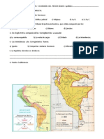 Examen de Historia Geografía y Economía Del Tercer Grado