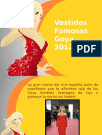 Vestidos Famosas Goya 2012