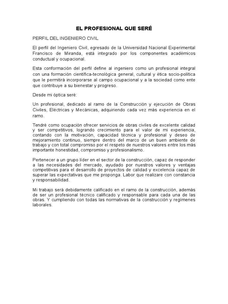El Profesional Que Ser | PDF | Crecimiento personal y profesional