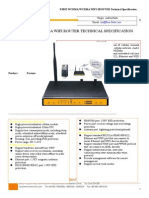 f3b32 Wcdma&Wcdma Wifi Router Specification