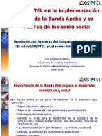 4el Osiptel en La Implementación de La Banda Ancha y Su Importancia LuisPacheco