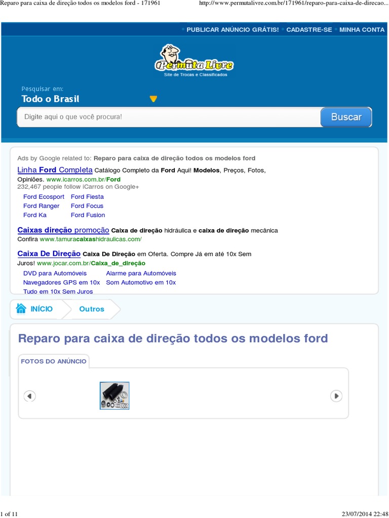 f1000 Lista de Reparos de Direção | PDF | Publicidade | Facebook