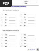 Rounding Integers