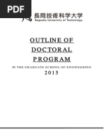 Outline of Doctoral Program: in The Graduate School of Engineering