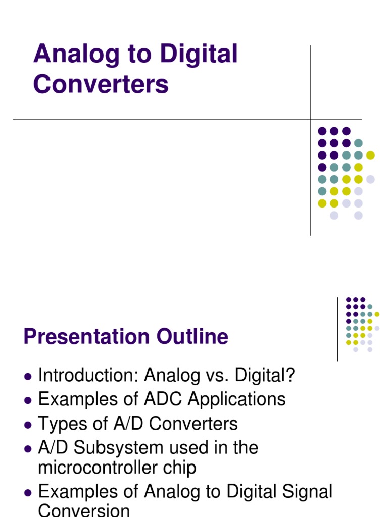 51012 Analog To Digital Converter PDF Analog To Digital Converter Sampling (Signal