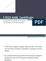 Get 17025 NABL Certificate