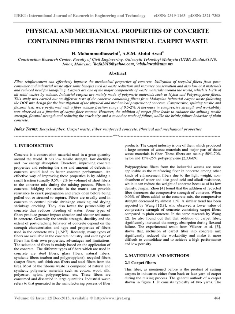 Physical and Mechanical Properties of Concrete PDF Fracture Concrete