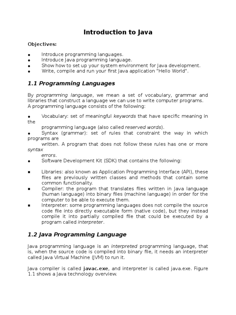 Manual ECS353 | PDF | Java (Programming Language) | Programming Language