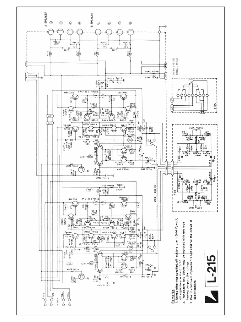 Luxman L215 | PDF