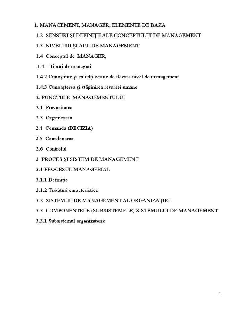 Curs Management | PDF