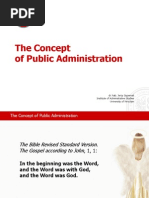 The Concept of Public Administration