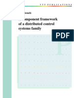 A component framework of a distributed control systems family