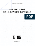 Alatorre Los 1001 Anos de La Lengua Espanola