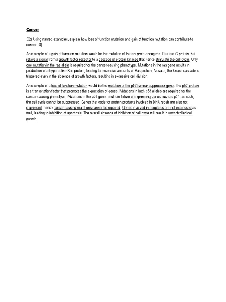 A2 biology essay picture