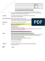 RCC Footing designing in excel