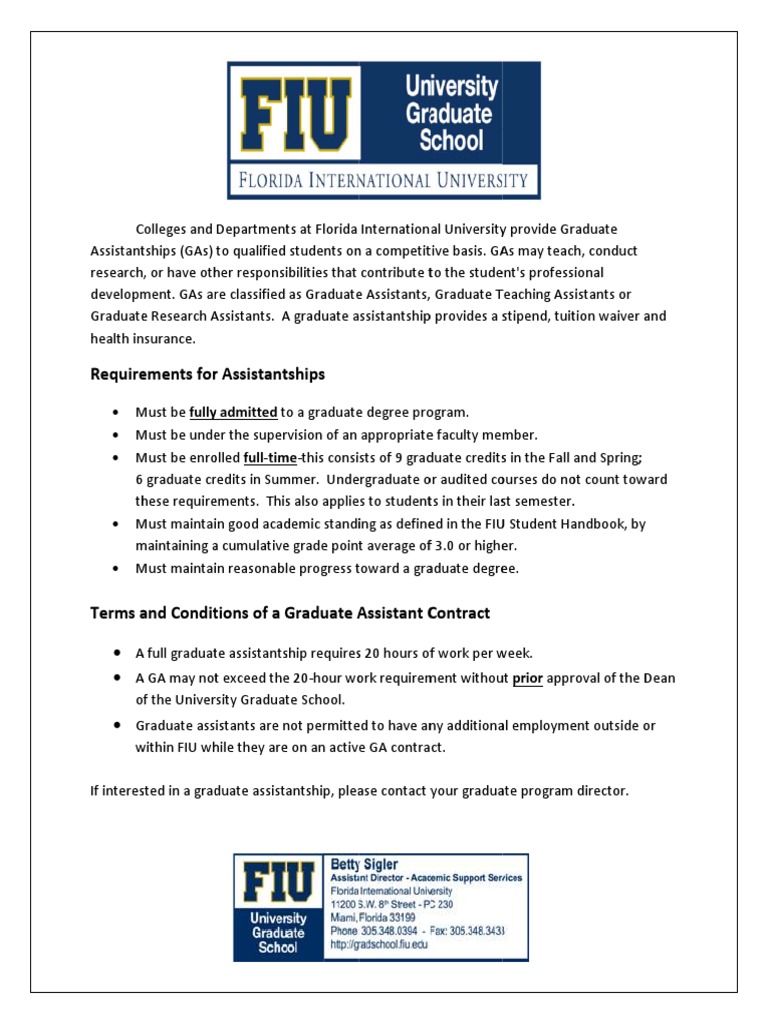 Info GA Req and Conditions | PDF