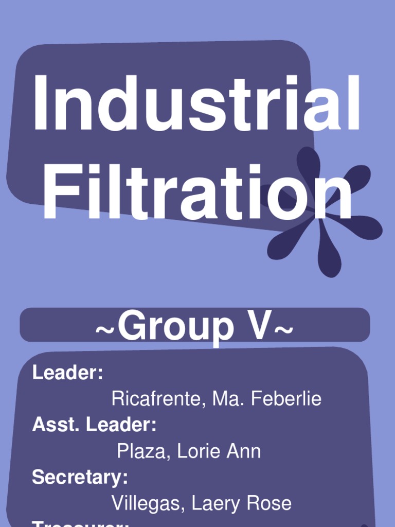 Filtration PDF Filtration Chemical Engineering