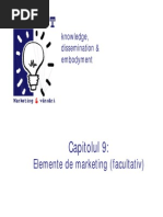 Capitolul 9 Elemente de Marketing Facultativ