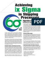 Parcel Shipping Six Sigma