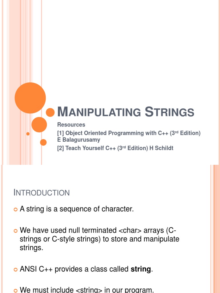 C++ Strings | PDF | String (Computer Science) | Software Engineering