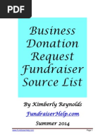 Download Business Donation Request Fundraiser Source List by Kimberly Reynolds SN234961561 doc pdf