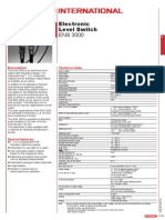 Electronic Level Switch: Description: Technical Data