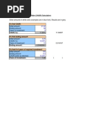 MS Office Shortcut and CAGR Calculation