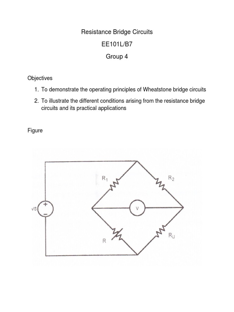 Wheatstone Bridge Lab Guide | PDF | Electrical Resistance And ...