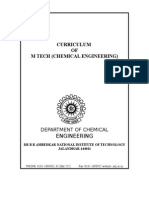 M.tech Chemical Engg Syllabus