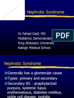 Idiopathic Nephrotic Syndrome: DR - Fahad Gadi, MD Pediatrics Demonstrator King Abdulaziz University Rabigh Medical School