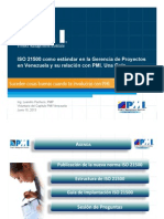 ISO 21500 III Foro de Gerencia de Proyectos en Venezuela