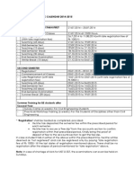 Academic Calendar 2014-15