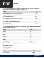 Access 2013 Keyboard Shortcuts