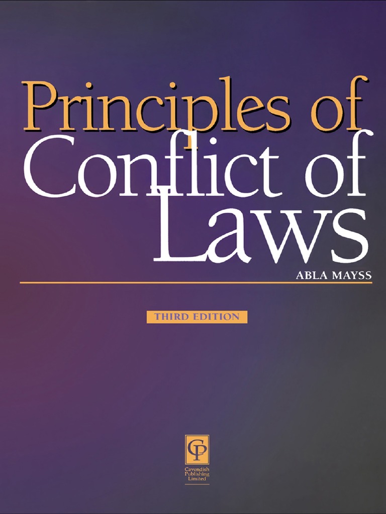 Principles of Conflict of Laws PDF Choice Of Law Domicile (Law)
