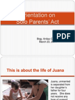 Solo Parents Act Orientation