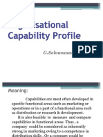 Organisational Capability Profile